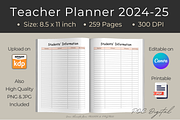 2024-2025 Academic Teacher Planner, a Print Template by POC Digital (Thumbnail 5 of 10)