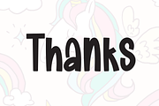 Rainbow Unicorn | Script Font, a Handwritten Font by Scratchones (Thumbnail 9 of 9)