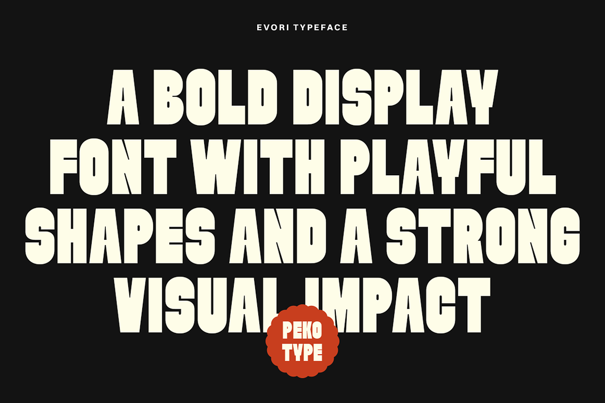Evori - Bold Condensed Display Font, a Sans Serif Font by Pekotype (Photo 2 of 15)