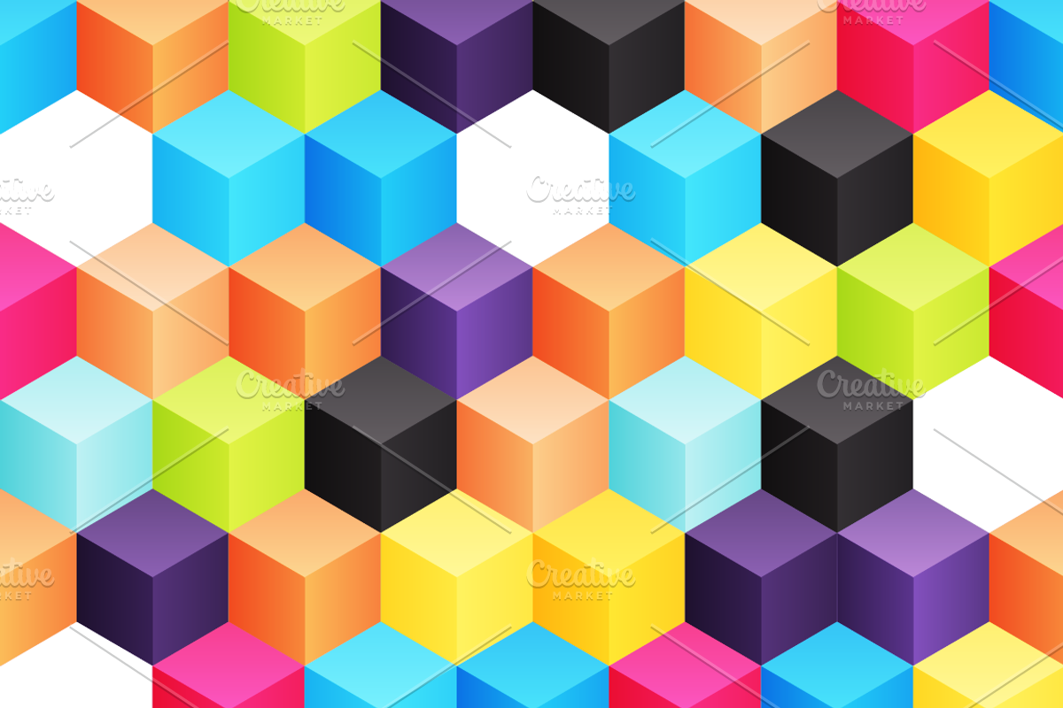 11 Bright Vector Backgrounds, a Pattern Graphic by chewkotski (Photo 3 of 11)