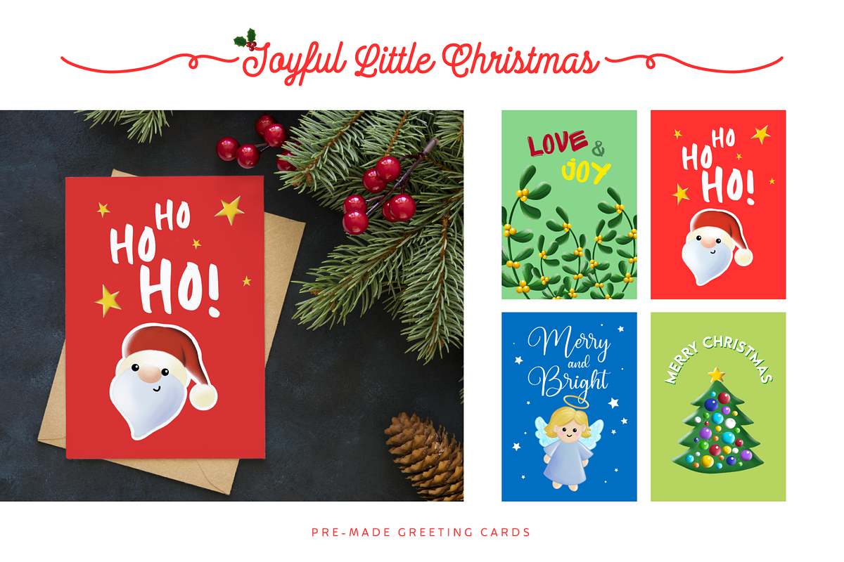 Joyful Little Christmas Clipart, a Decorative Illustration by LiSA Creative Mood (Photo 6 of 9)