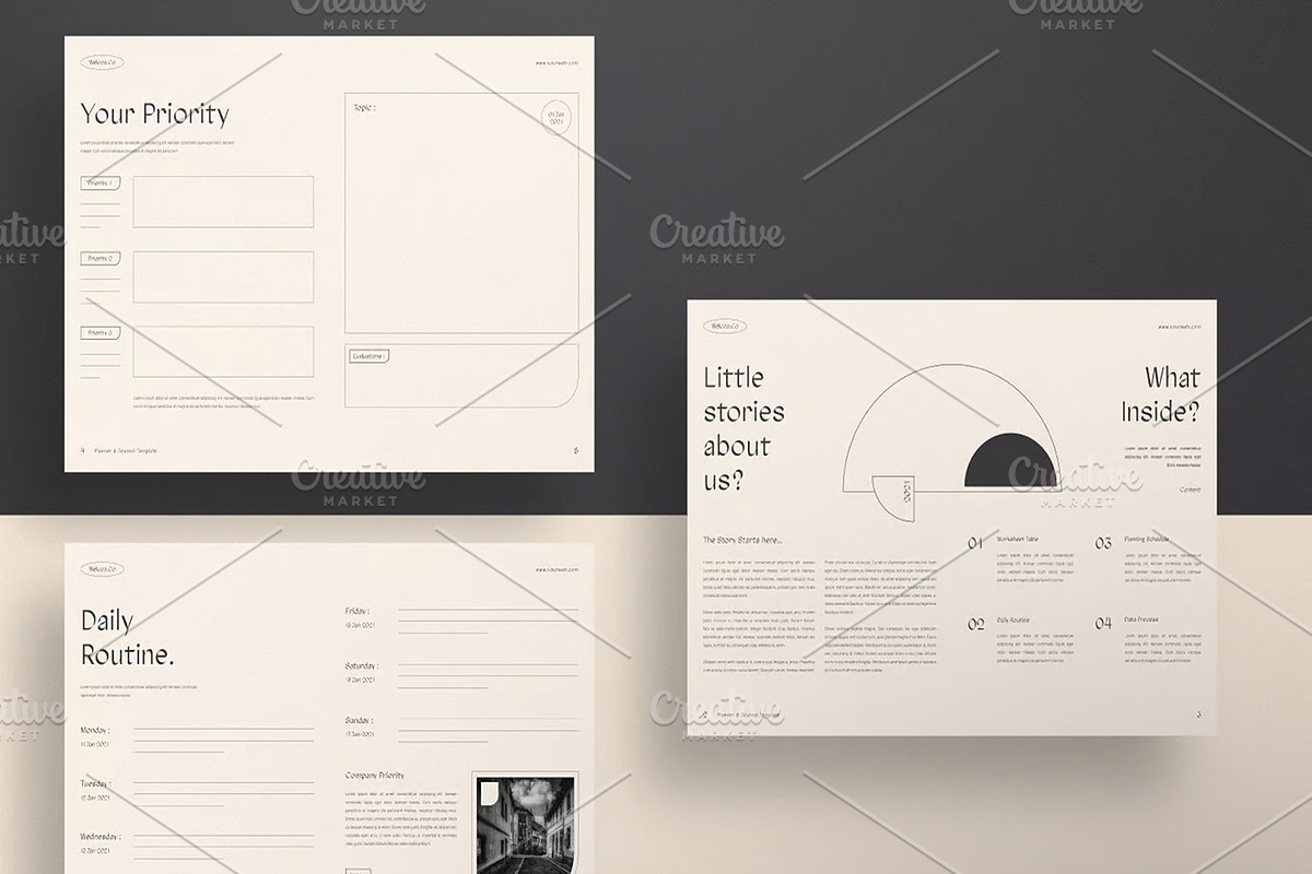 Aesthetic Planner & Journal Full, a Magazine Template by Dimas Rizki Pratama (Photo 3 of 6)