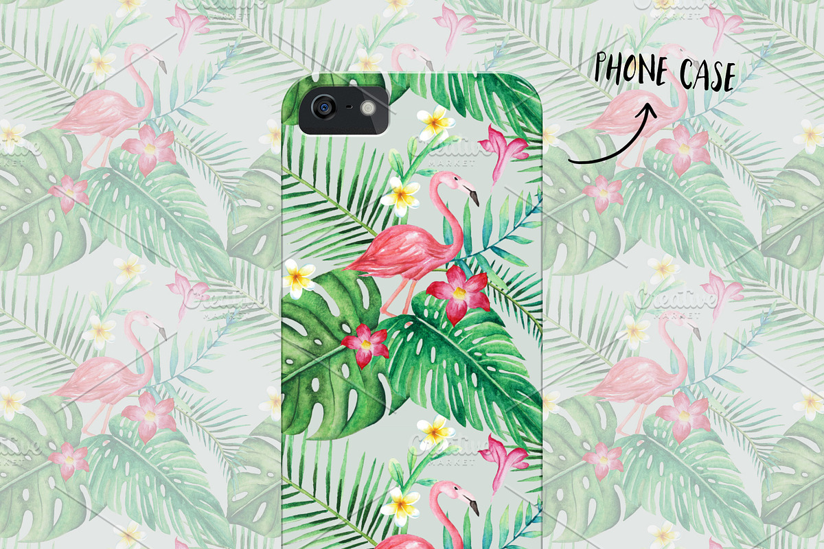 TROPICAL Watercolor clip art pack, an Illustration by andypray (Photo 6 of 9)