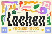 CS Lachen – Psychedelic Font, a Sans Serif Font by Craft Supply Co. (Thumbnail 1 of 7)