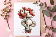Valentine's Day Animals Clipart PNG, an Illustration by SinaCreation (Thumbnail 7 of 11)