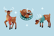 Deer Character Asset Illustration, an Animal Illustration by graphicook (Thumbnail 2 of 3)