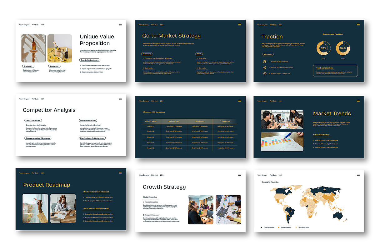 Pitch Deck Google Slide Presentation, a Presentation Template by Siska Arista (Photo 3 of 5)