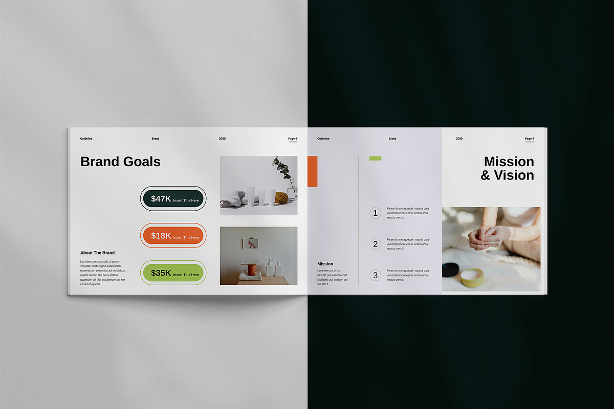 Brand Identity Guidelines Template, a Brochure Template by TemplateFolio-Shop (Photo 5 of 21)