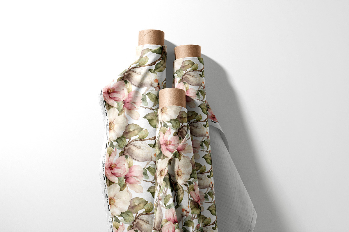 MAGNOLIA POEME Seamless Pattern, a Pattern Graphic by AYAKA Studio Co. (Photo 3 of 11)