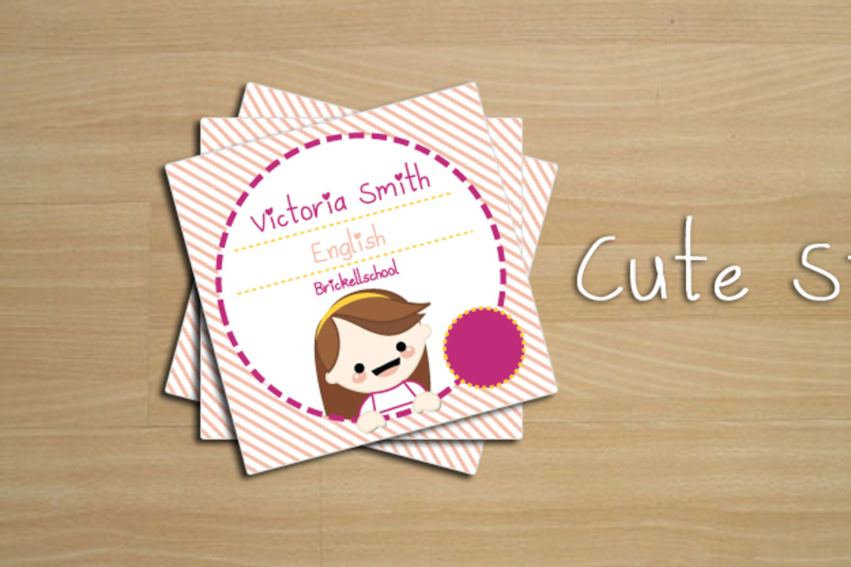 Stiker cute, a Card Template by Pegaconleche Papercute (Photo 1 of 3)