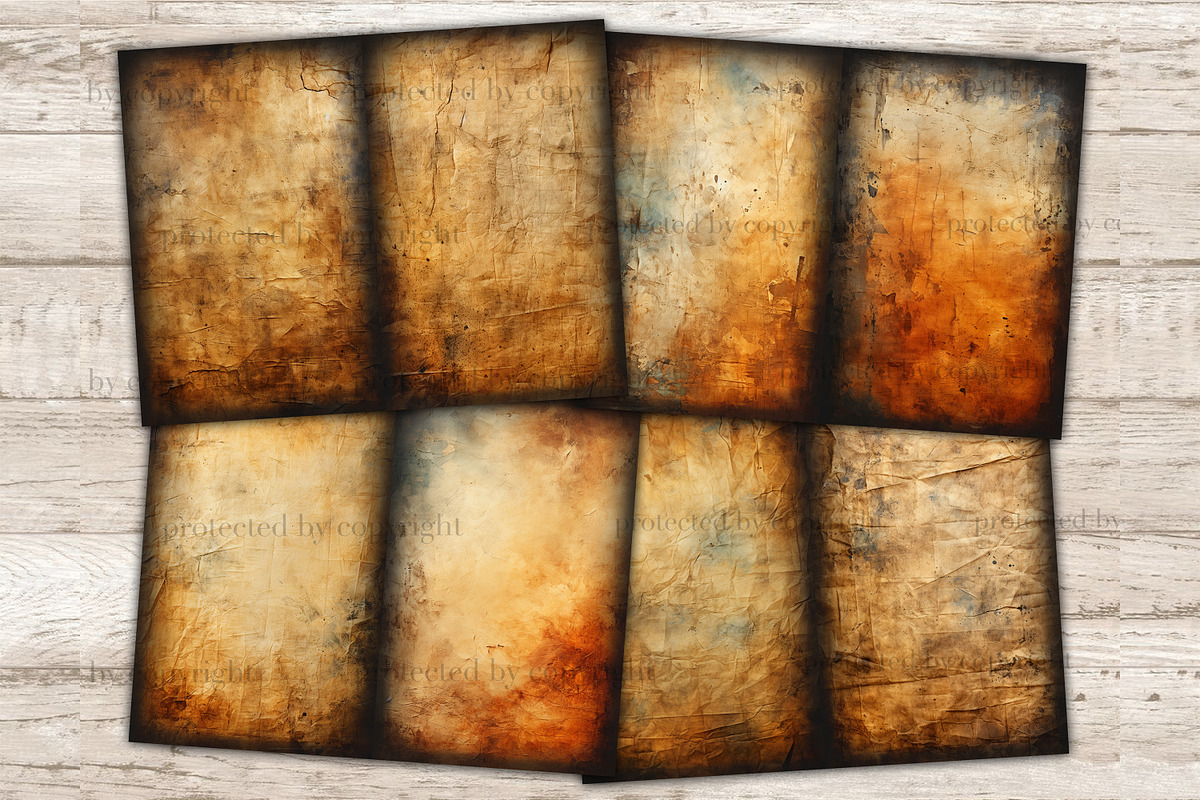 Burnt Paper Junk Journal Pages, a Texture Illustration by GlamArtZhanna (Photo 3 of 10)