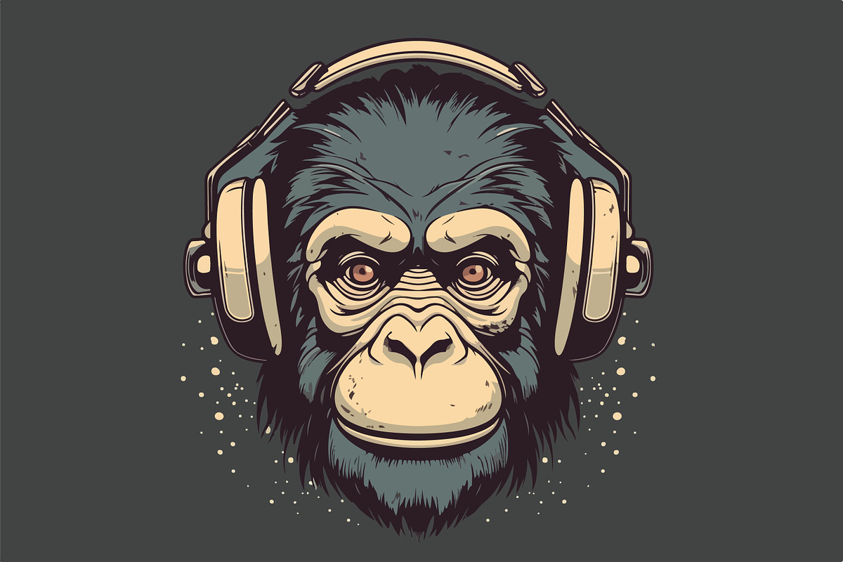 62 t-shirt designs. Big musical bund, an Animal Illustration by Fractal fonts & graphics (Photo 4 of 63)