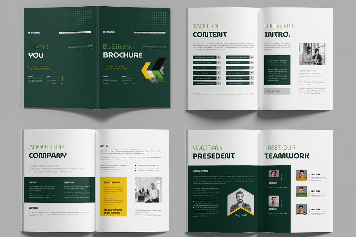 Business Brochure Template, a Brochure Template by MightyDesign (Photo 3 of 6)