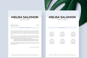 Resume Template 1 Page Milan