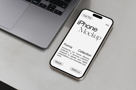 iPhone 16 Pro & MacBook Mockup PSD, an iPhone Mockup by Feel This