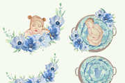 Set of watercolor newborns., a Person Illustration by Watercolor arts (Thumbnail 7 of 10)