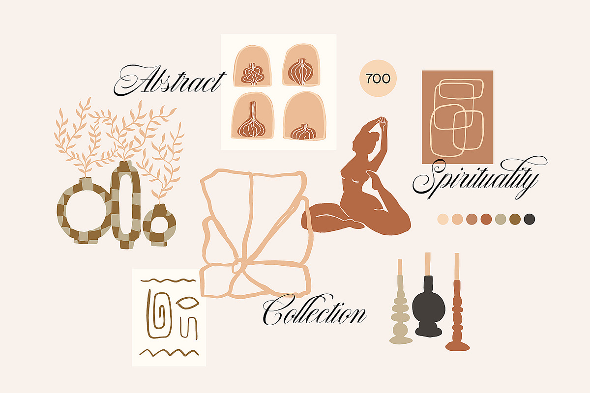 GALLERY WALL ART BOHO POSTER SET, a Decorative Illustration by Ayya Studio (Photo 6 of 17)