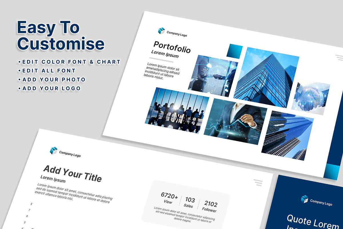 Modern Minimalist Business PowerPoin, a Presentation Template by SKY CREATION (Photo 3 of 6)