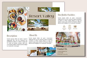 Modern Resort Valley Bi-Fold Brochu