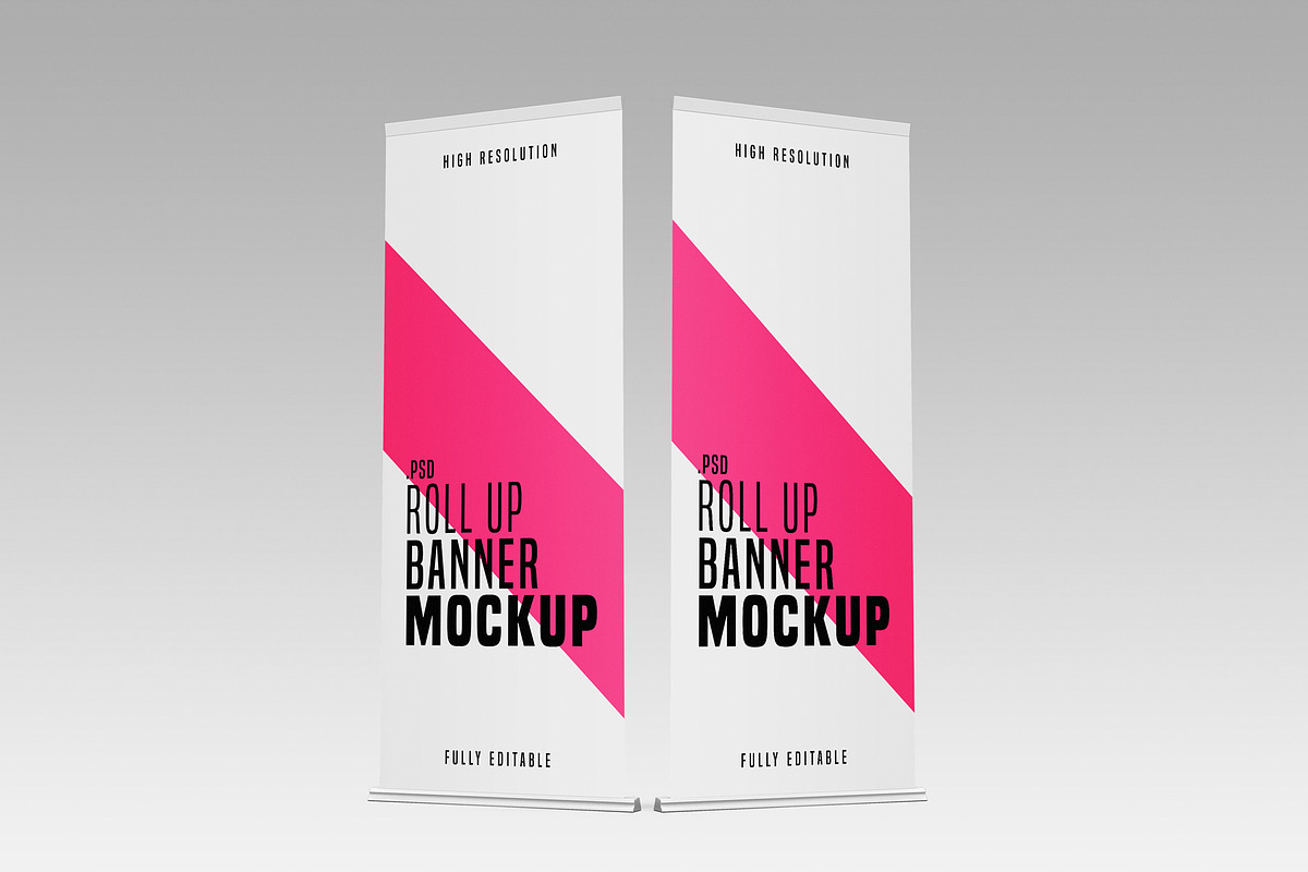 Rollup Mockup Template, an Advertising Mockup by ZAAS (Photo 1 of 8)