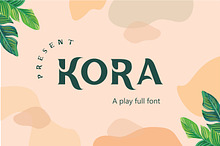Kora Font | Bold Slab Serif Font