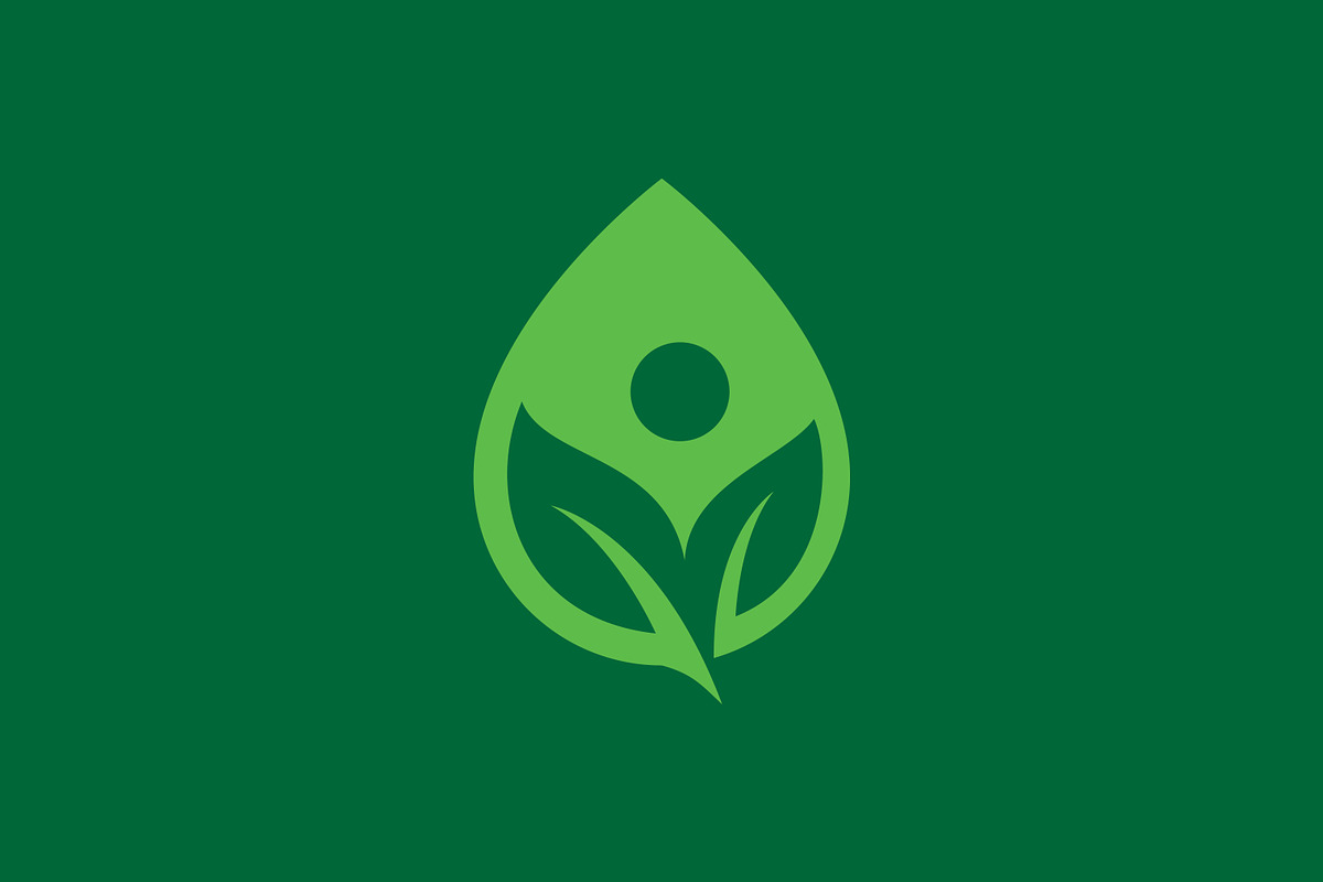 Natural Green Leaf Water Drop Logo, a Branding & Logo Template by Signatoro (Photo 3 of 5)