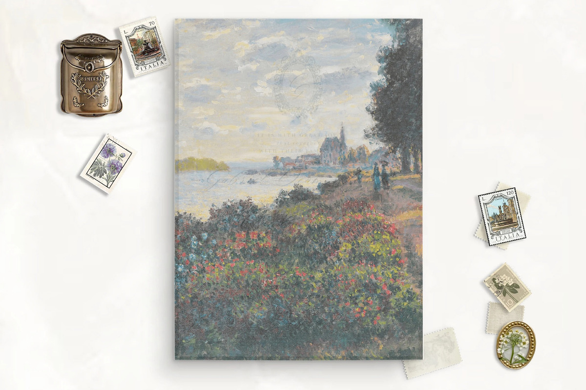 Claude Monet Printable Vellum, an Invitation Template by SilverJoyAtelier (Photo 2 of 2)