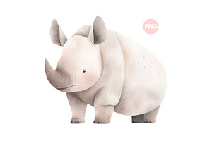 Cute Baby Rhino Animal