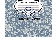 Blue Toile Composition Book Digital, a Pattern Graphic by SmallTownDigital (Thumbnail 2 of 3)