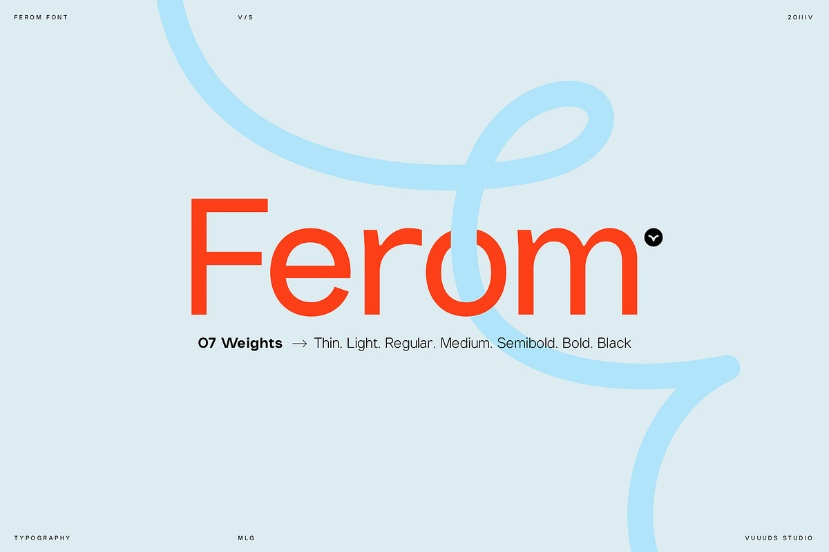Ferom, a Sans Serif Font by vuuuds (Photo 1 of 12)