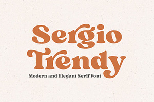 Sergio Trendy - Modern Serif Font, a Serif Font by Kulokale