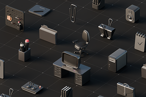 Office 3D Icons Pack