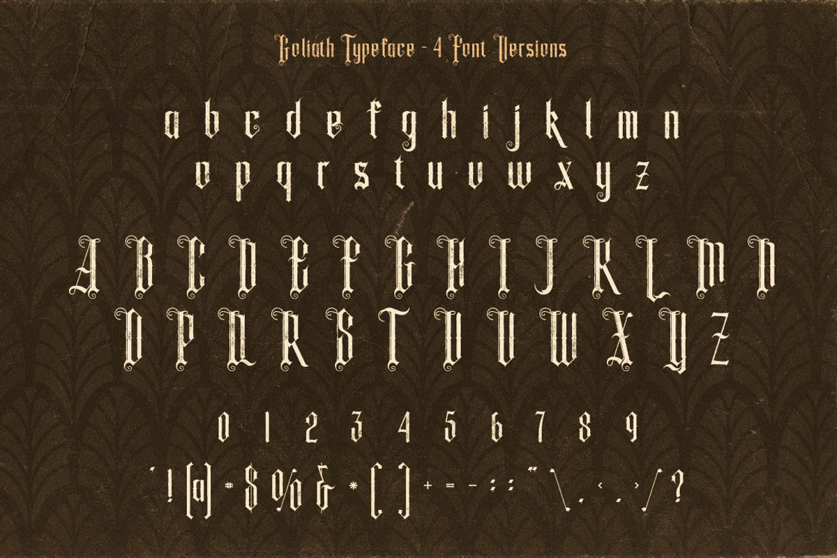 Goliath - Display Font preview 4