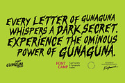 Gunaguna Horror Font, a Handwritten Font by Fontcamp Type Foundry (Thumbnail 9 of 10)