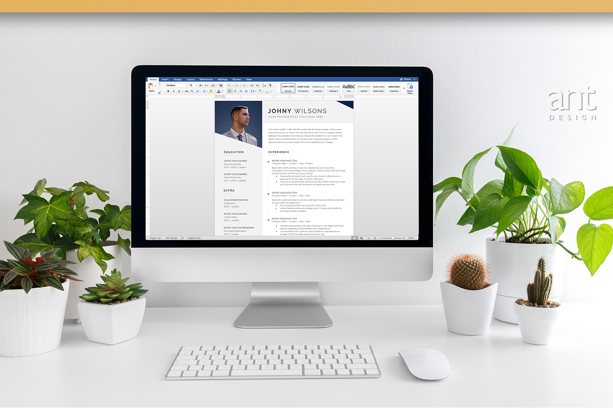 Modern Resume Template - The Wilsons preview 6