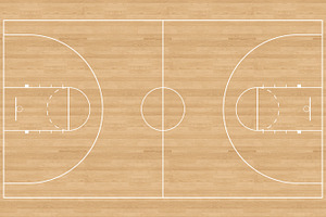 Basketball court featuring baketball, ball, and sport