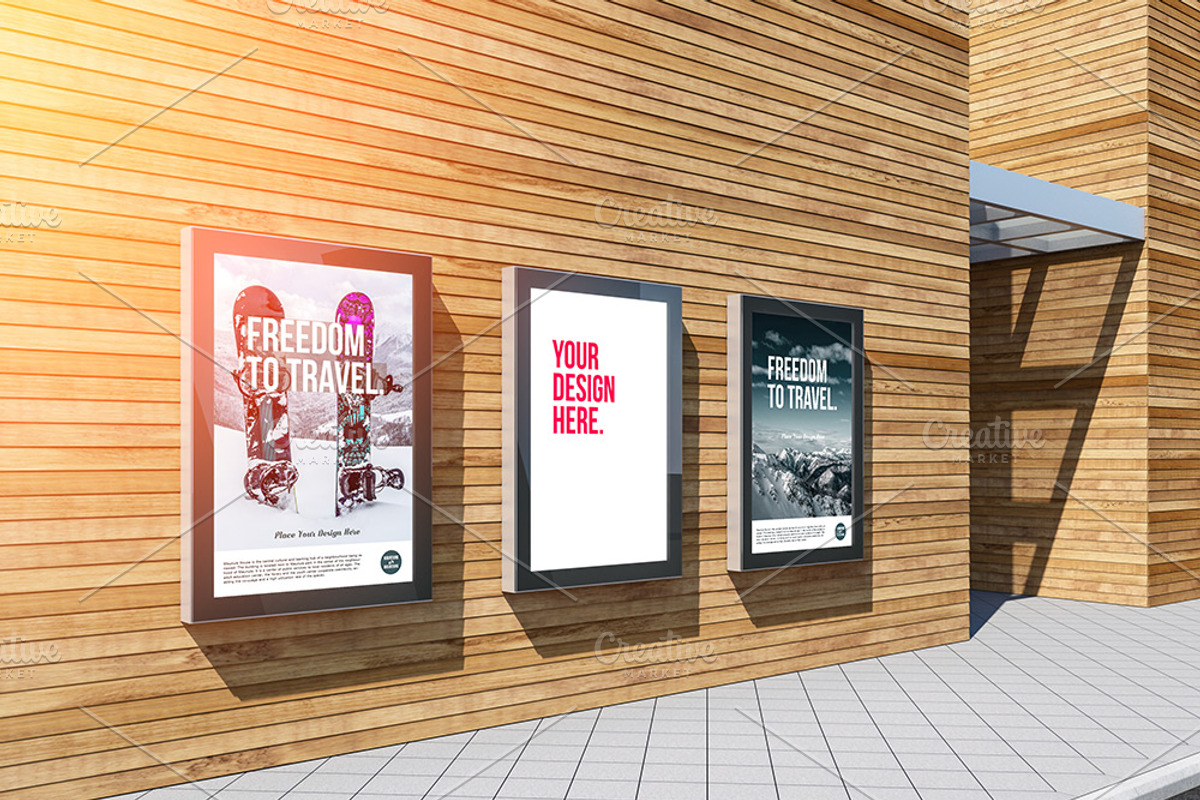 Vertical Lightbox Billboard Mockup, a Print Template by GreatFruit (Photo 5 of 5)
