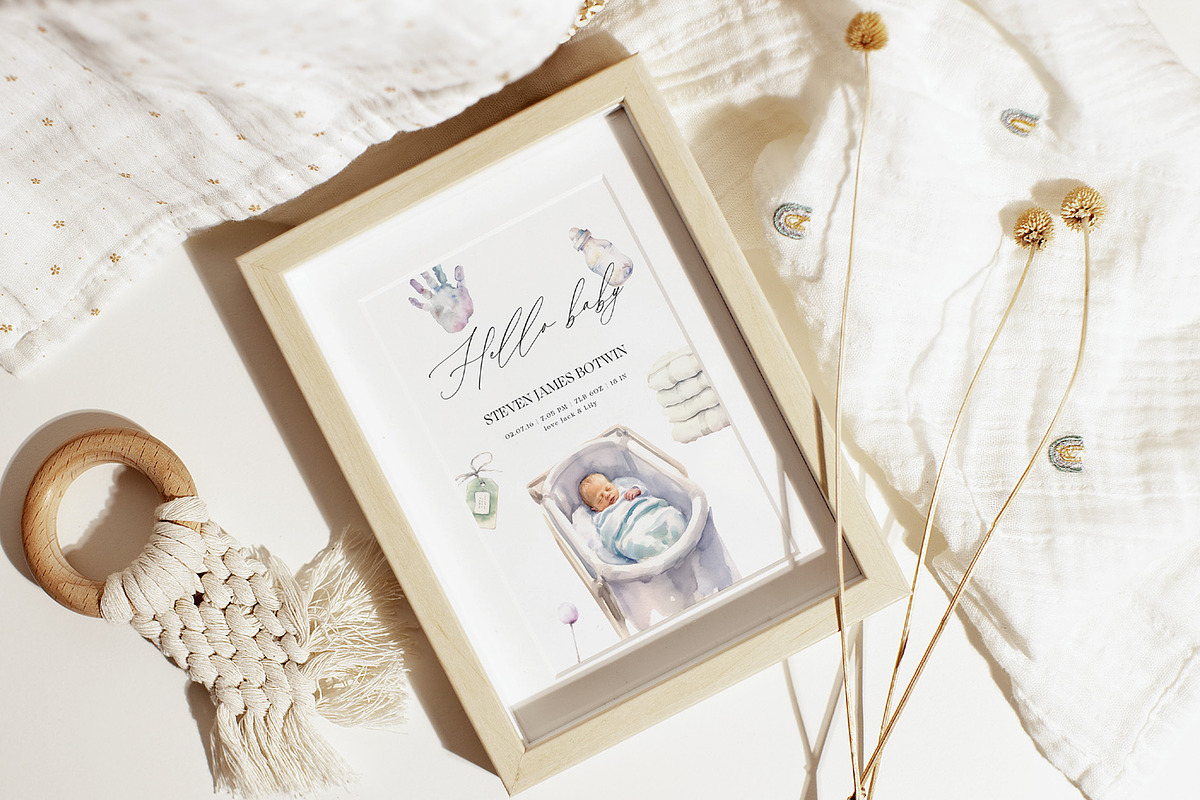 Motherhood Watercolor Collection, a Decorative Illustration by Sunshine Art (Photo 10 of 10)