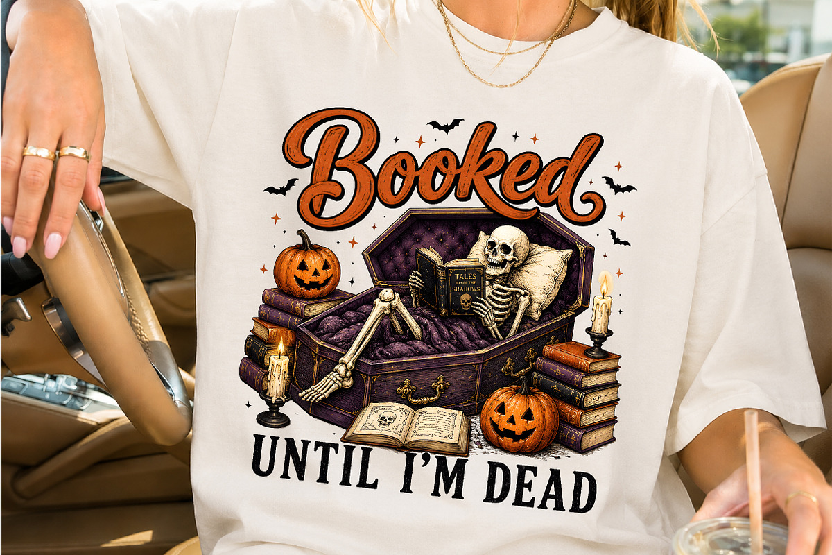 Stay Booked And Busy Reading Forever, a Seasonal Illustration by Creative Art (Photo 2 of 3)