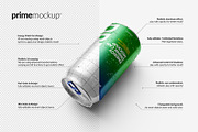 330 ml Energy Drink Can Mockup Set, a Packaging Mockup by PrimeMockup (Thumbnail 4 of 11)