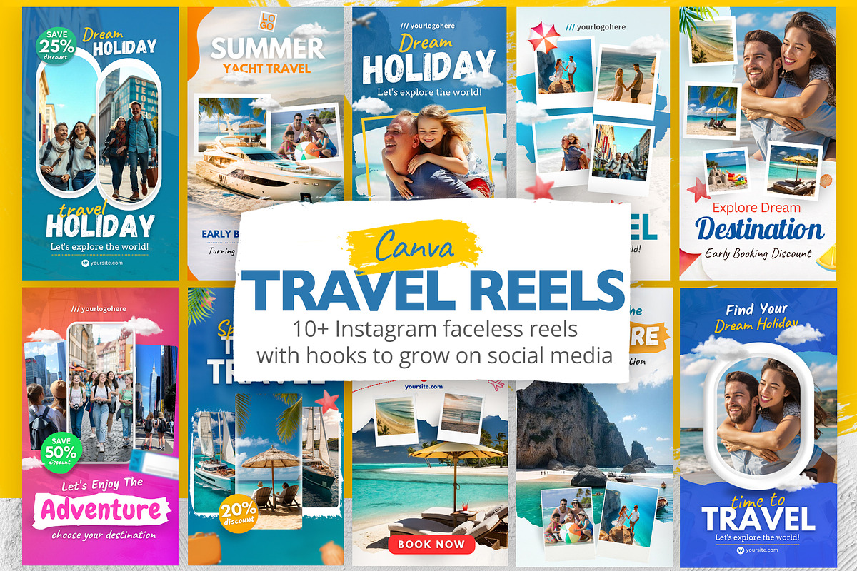 Travel Vacation Canva Reels, a Social Media Template by zokamaric (Photo 1 of 3)