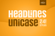 Headlines Unicase Font Family, a Sans Serif Font by TypeThis!Studio (Thumbnail 6 of 26)