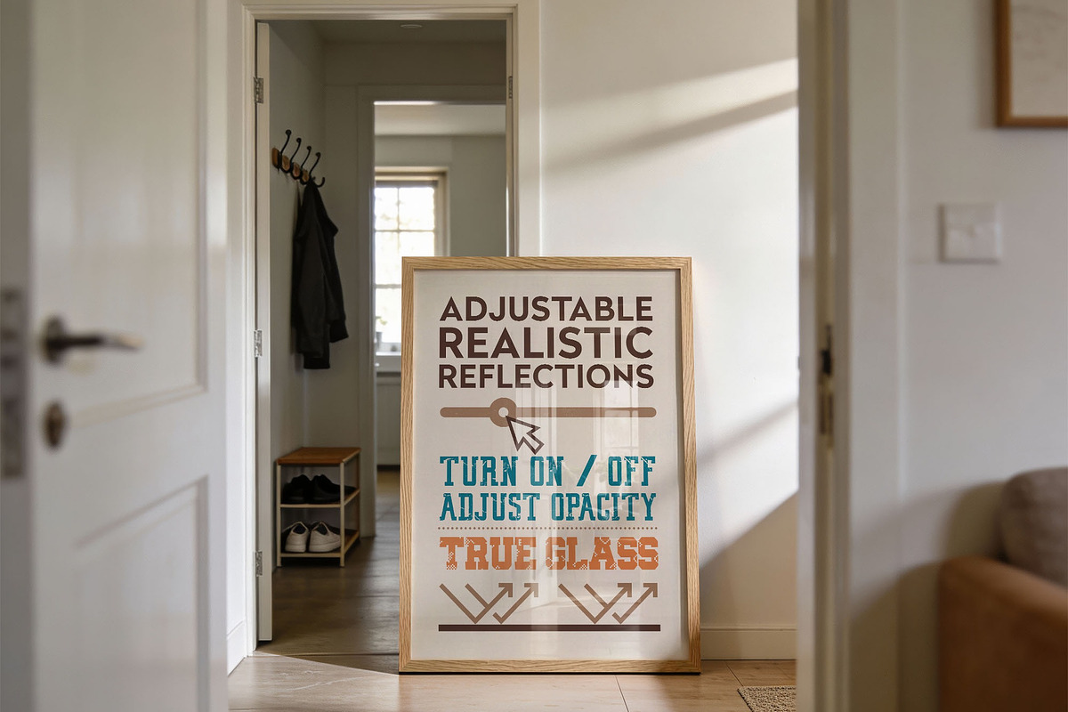 Hallway Poster Frame with Reflection, a Mockup by DesignRocket (Photo 2 of 9)