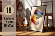 Retro Geometric Printable Wall Art, a Background Graphic by C Design Studio (Thumbnail 1 of 8)