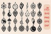 Trendy Earrings Laser Cut Svg bundle, an Object Graphic by jannatulpakhi (Thumbnail 1 of 13)