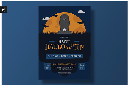Happy Halloween Flyer, a Flyer Template by Neermana