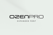 OzenPro-abstract futuristic font