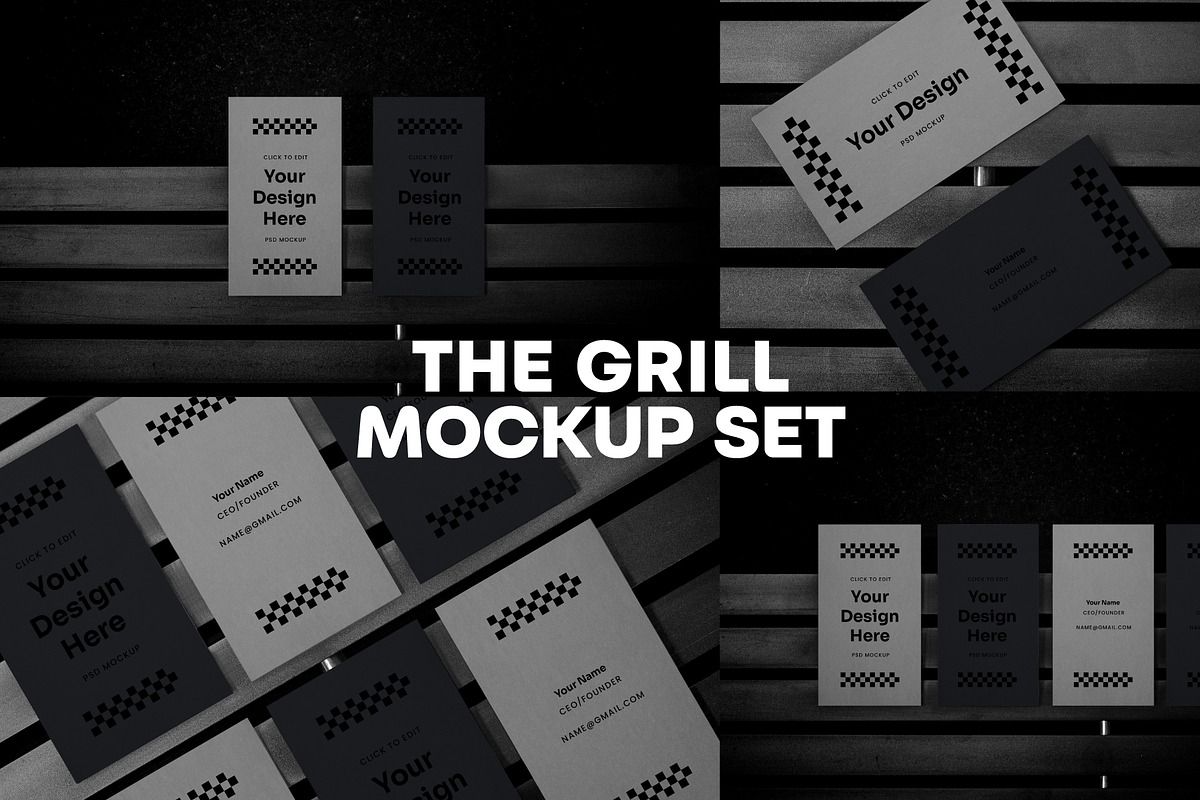 The Grill Mockup Set, a Merchandise Mockup by rodrigofkaminski (Photo 1 of 8)
