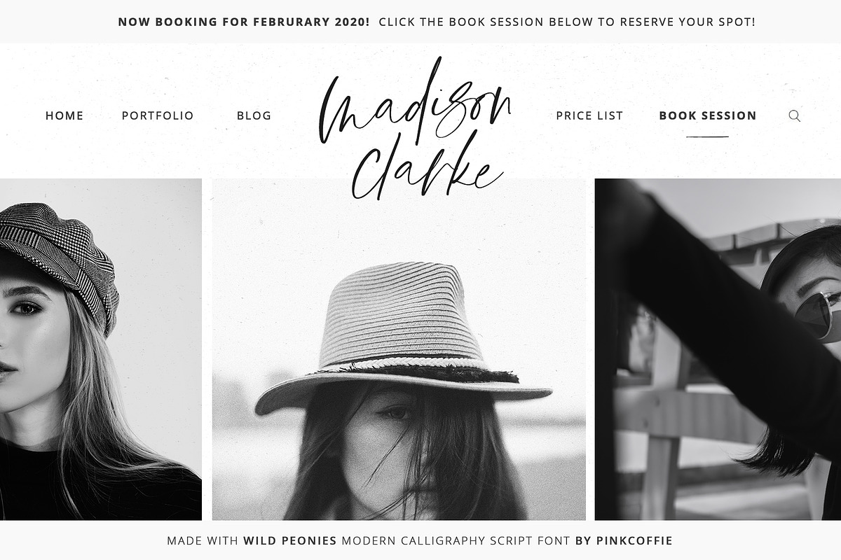 Wild Peonies | Stylish Modern Font, a Script Font by Pink Coffie (Photo 12 of 16)