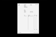 Minimal Invoice Template, a Stationery Template by S48 Mockups (Thumbnail 1 of 5)